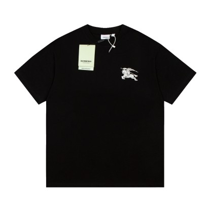 Burberry Oak Leaf Warhorse Short Sleeve Black White-Luxeon