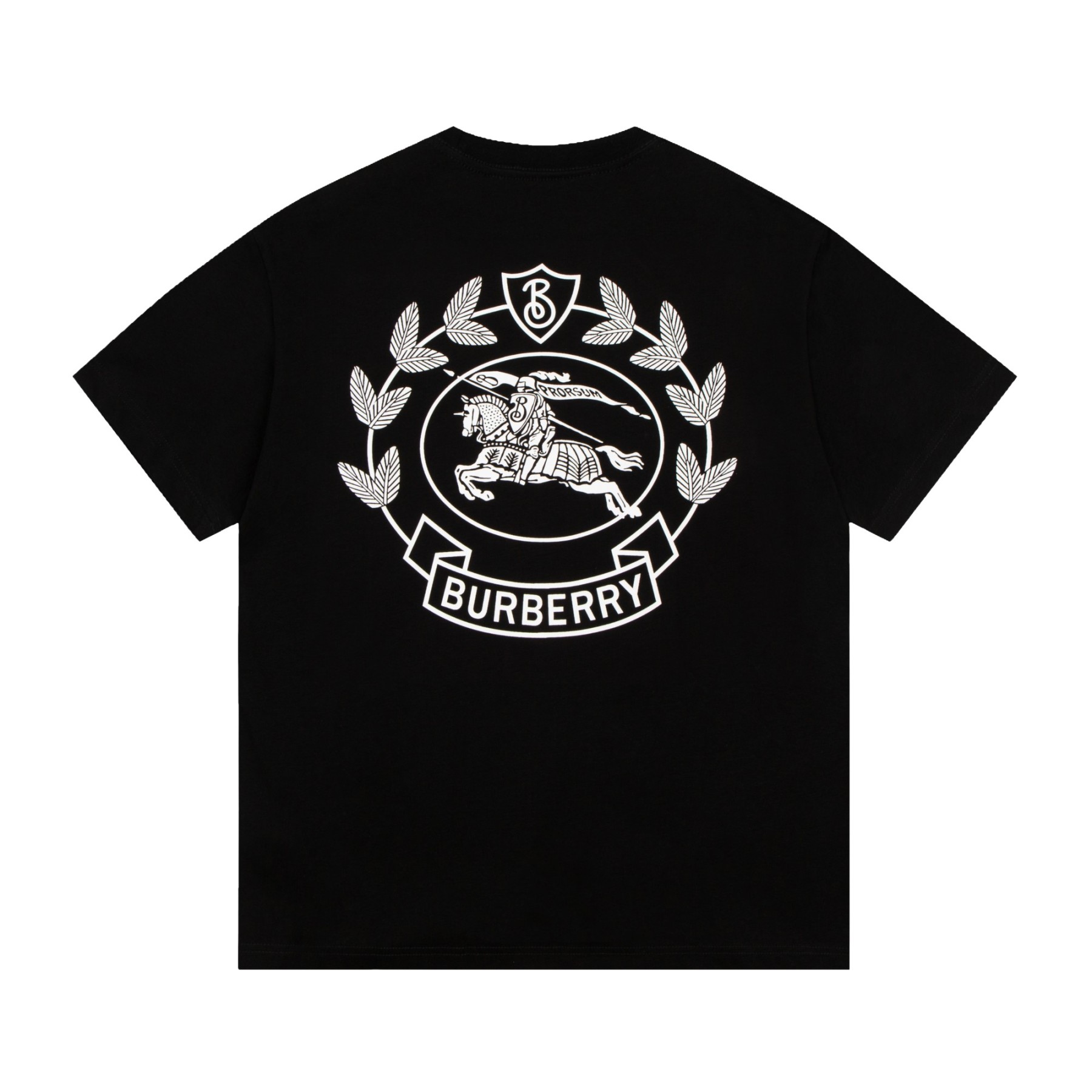 Burberry Oak Leaf Warhorse Short Sleeve Black White-Luxeon