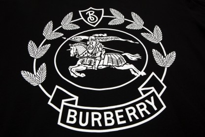 Burberry Oak Leaf Warhorse Short Sleeve Black White-Luxeon