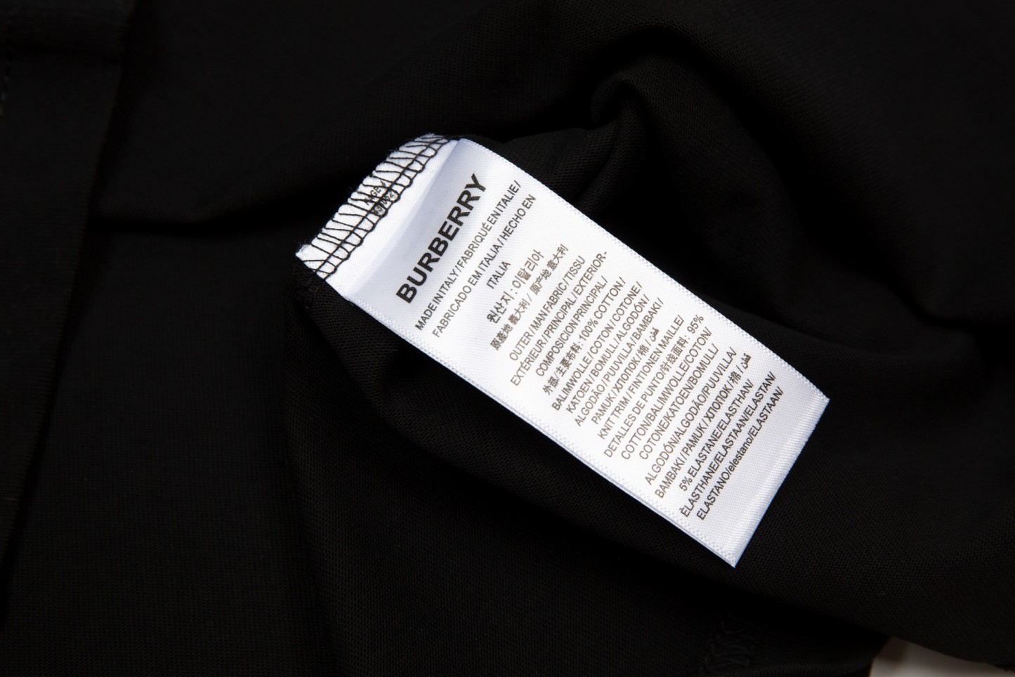 Burberry Oak Leaf Warhorse Short Sleeve Black White-Luxeon