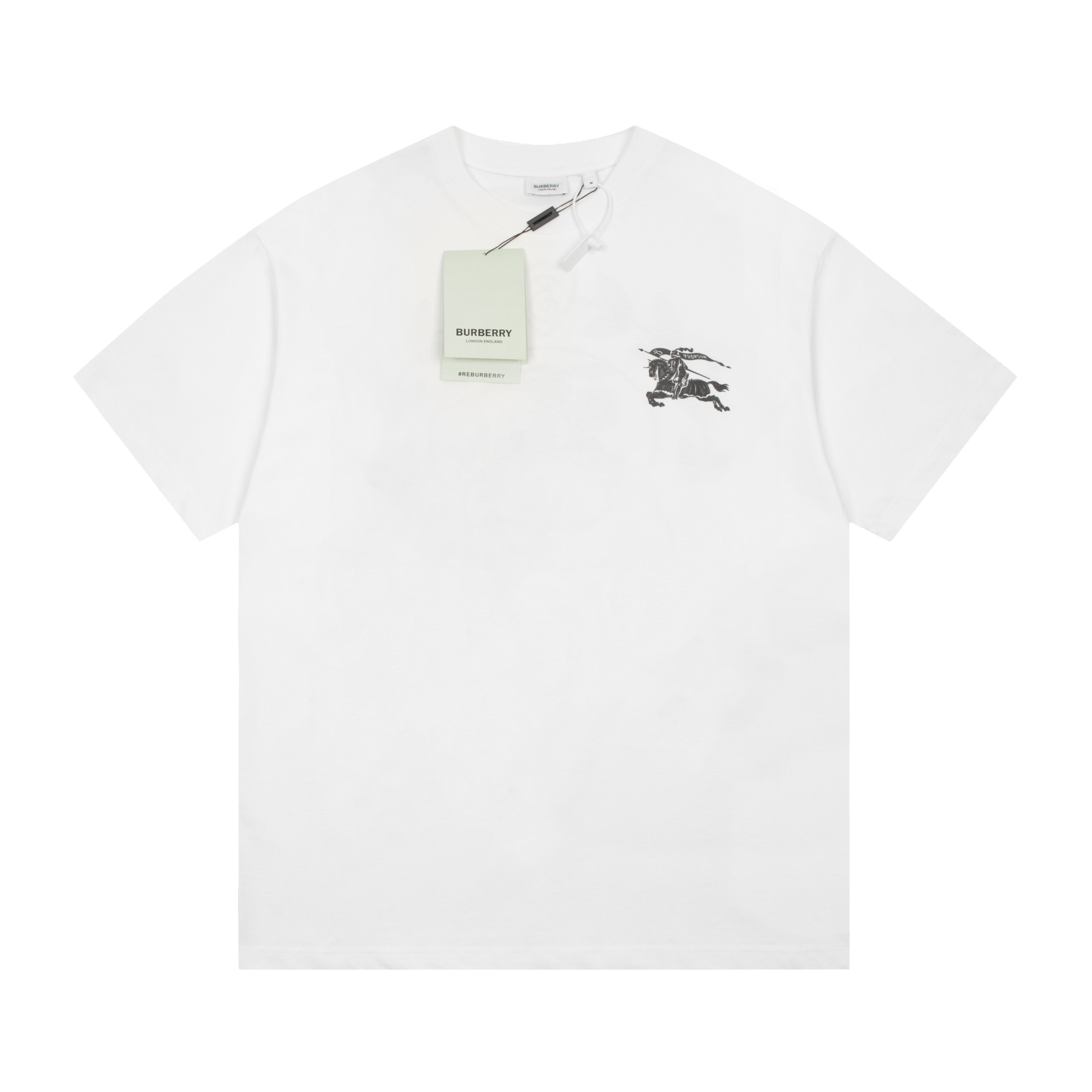 Burberry Oak Leaf Warhorse Short Sleeve Black White-Luxeon