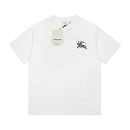 Burberry Oak Leaf Warhorse Short Sleeve Black White-Luxeon