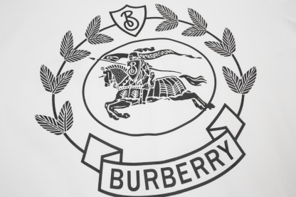 Burberry Oak Leaf Warhorse Short Sleeve Black White-Luxeon