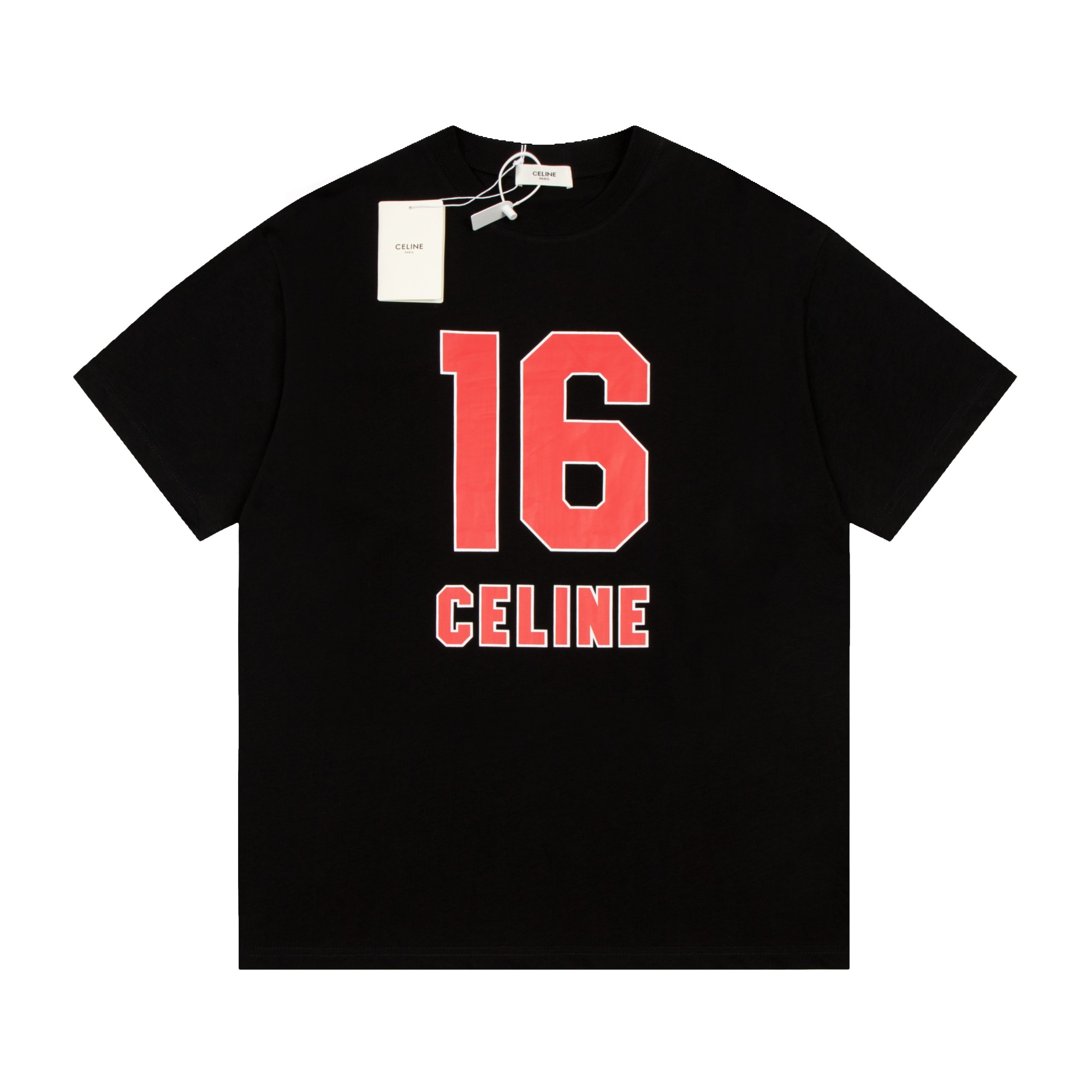C style Letter Printing Short Sleeve Academy Style-Luxeon