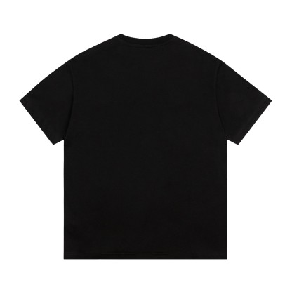 C style Letter Printing Short Sleeve Academy Style-Luxeon