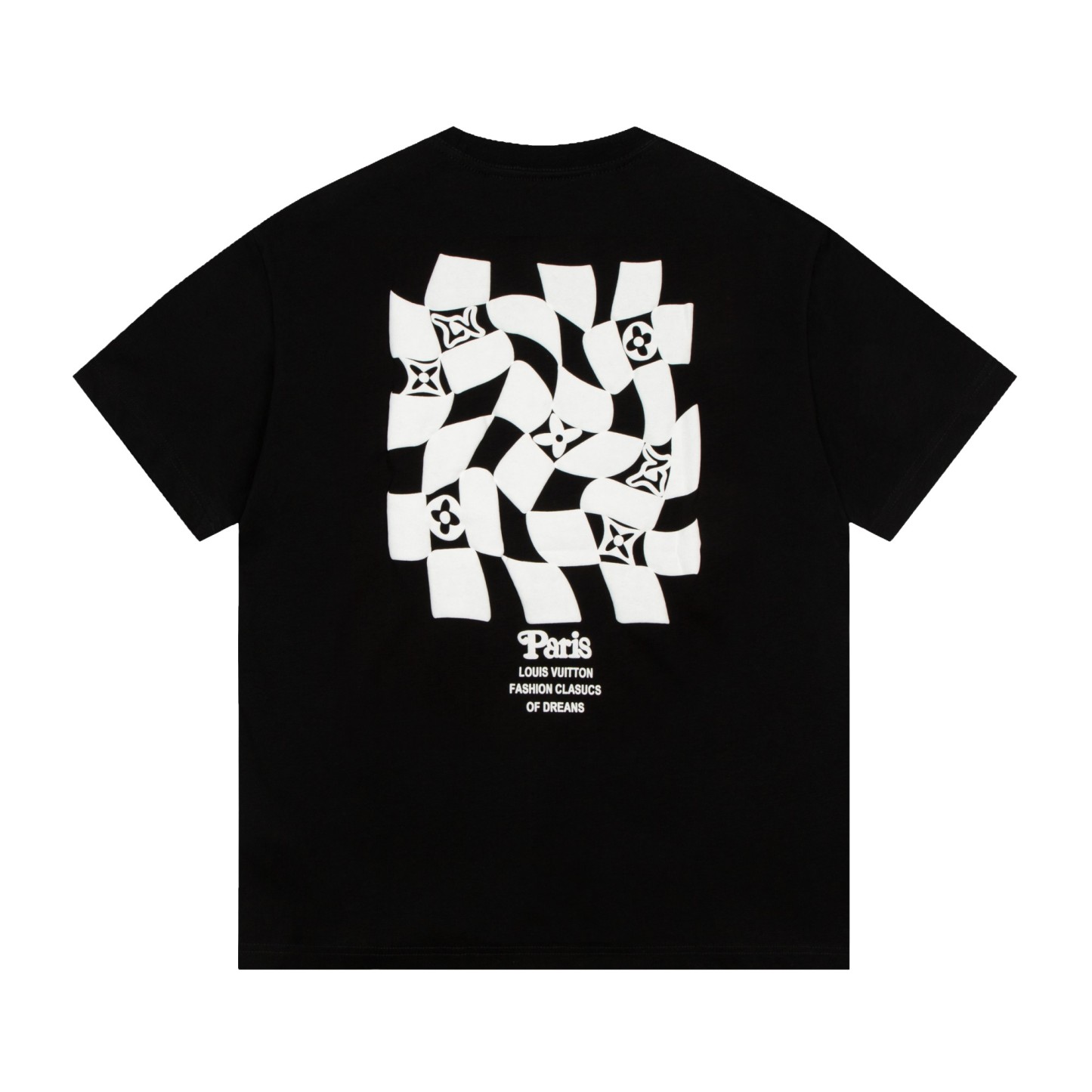 bag Checkerboard Short Sleeve Black/White-Luxeon