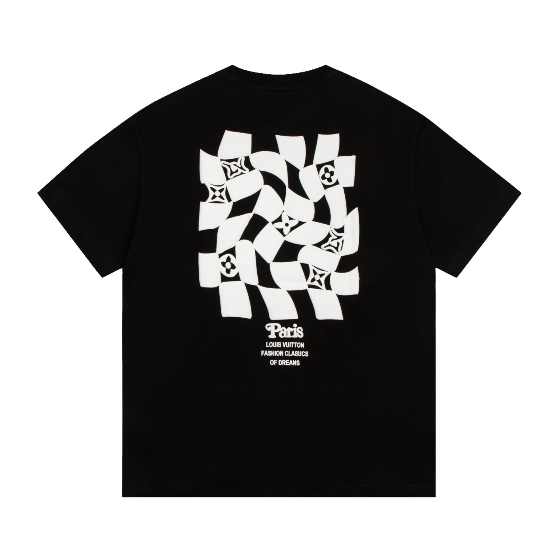 bag Checkerboard Short Sleeve Black/White-Luxeon