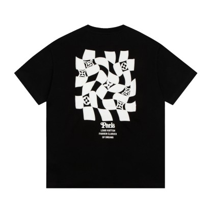 bag Checkerboard Short Sleeve Black/White-Luxeon