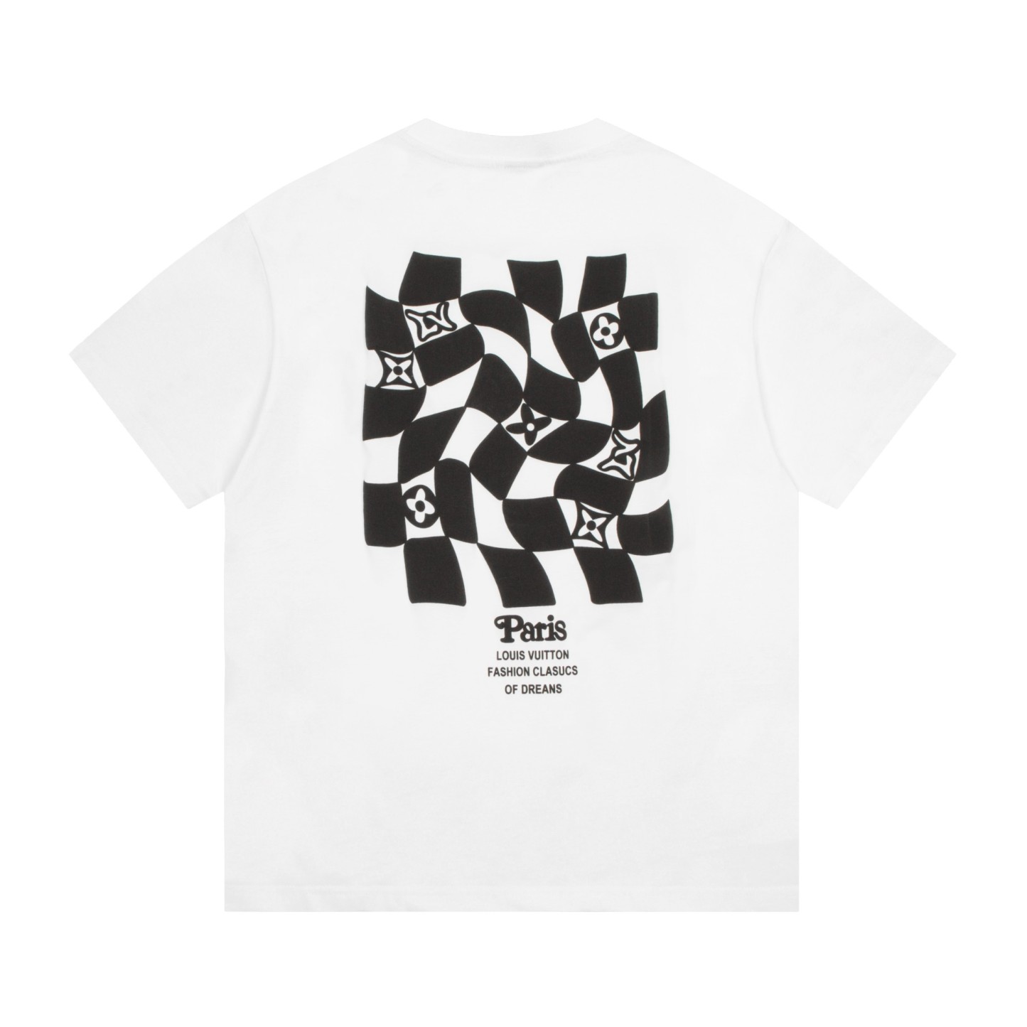 bag Checkerboard Short Sleeve Black/White-Luxeon