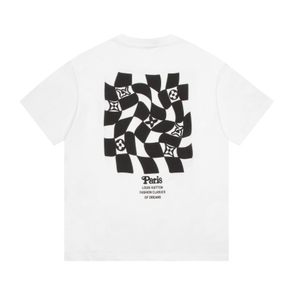 bag Checkerboard Short Sleeve Black/White-Luxeon