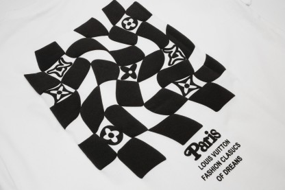 bag Checkerboard Short Sleeve Black/White-Luxeon