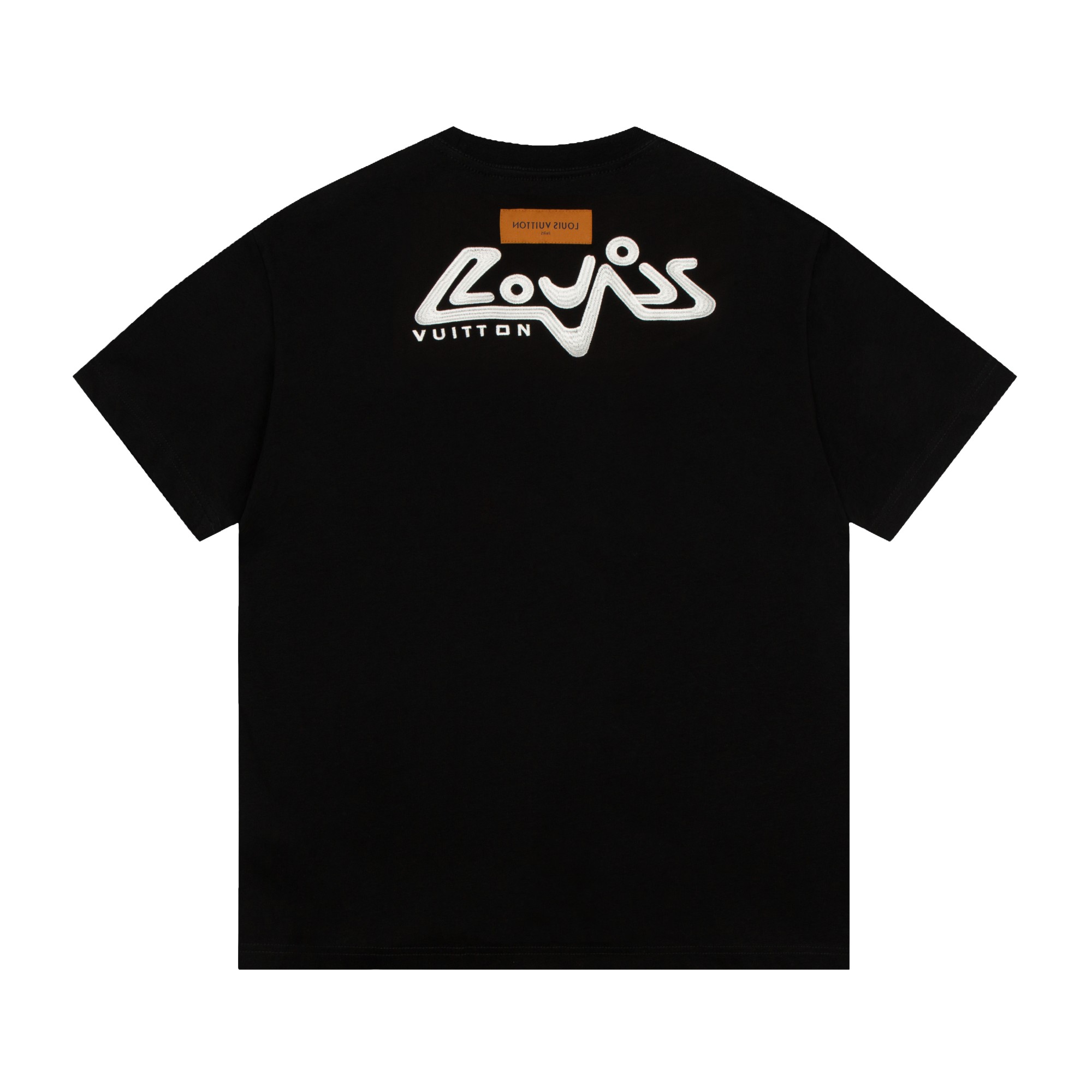 . Snowflake Embroidery Short Sleeve Black/White-Luxeon