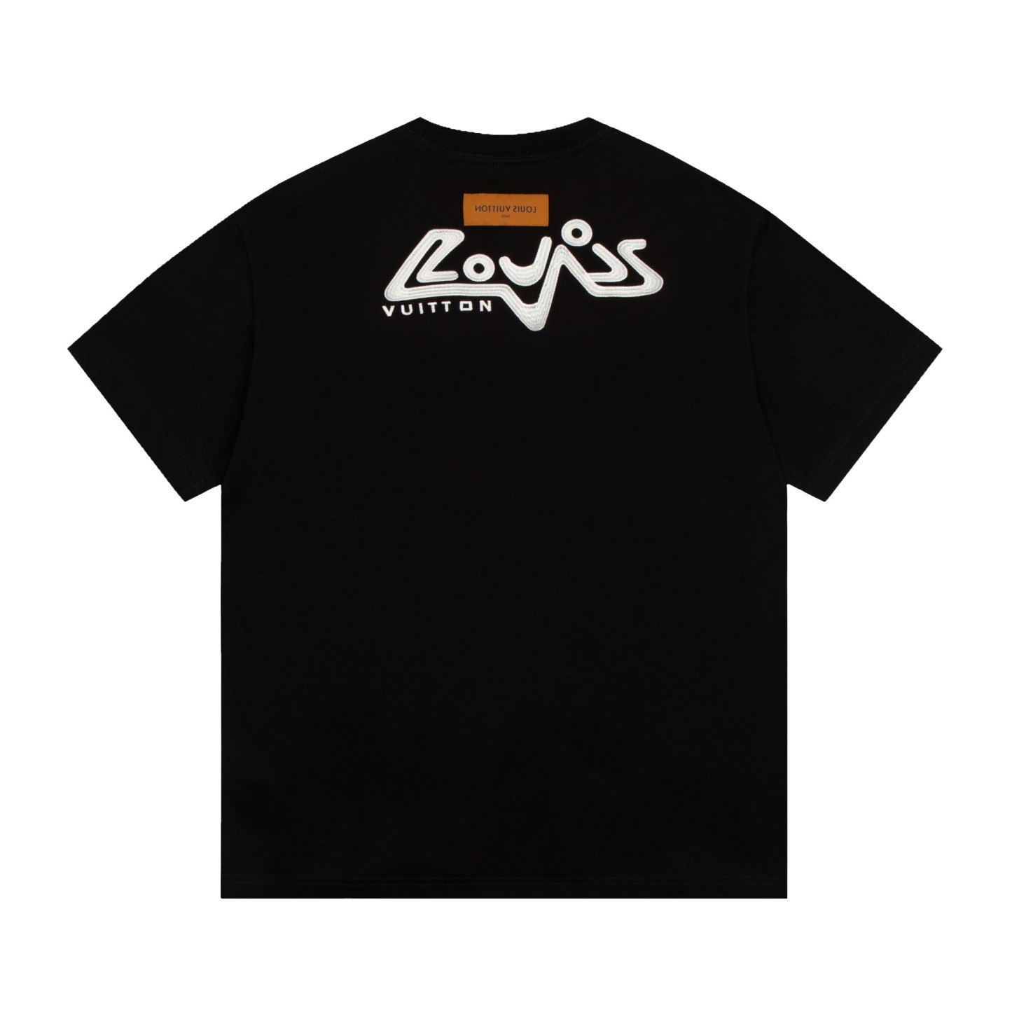 . Snowflake Embroidery Short Sleeve Black/White-Luxeon