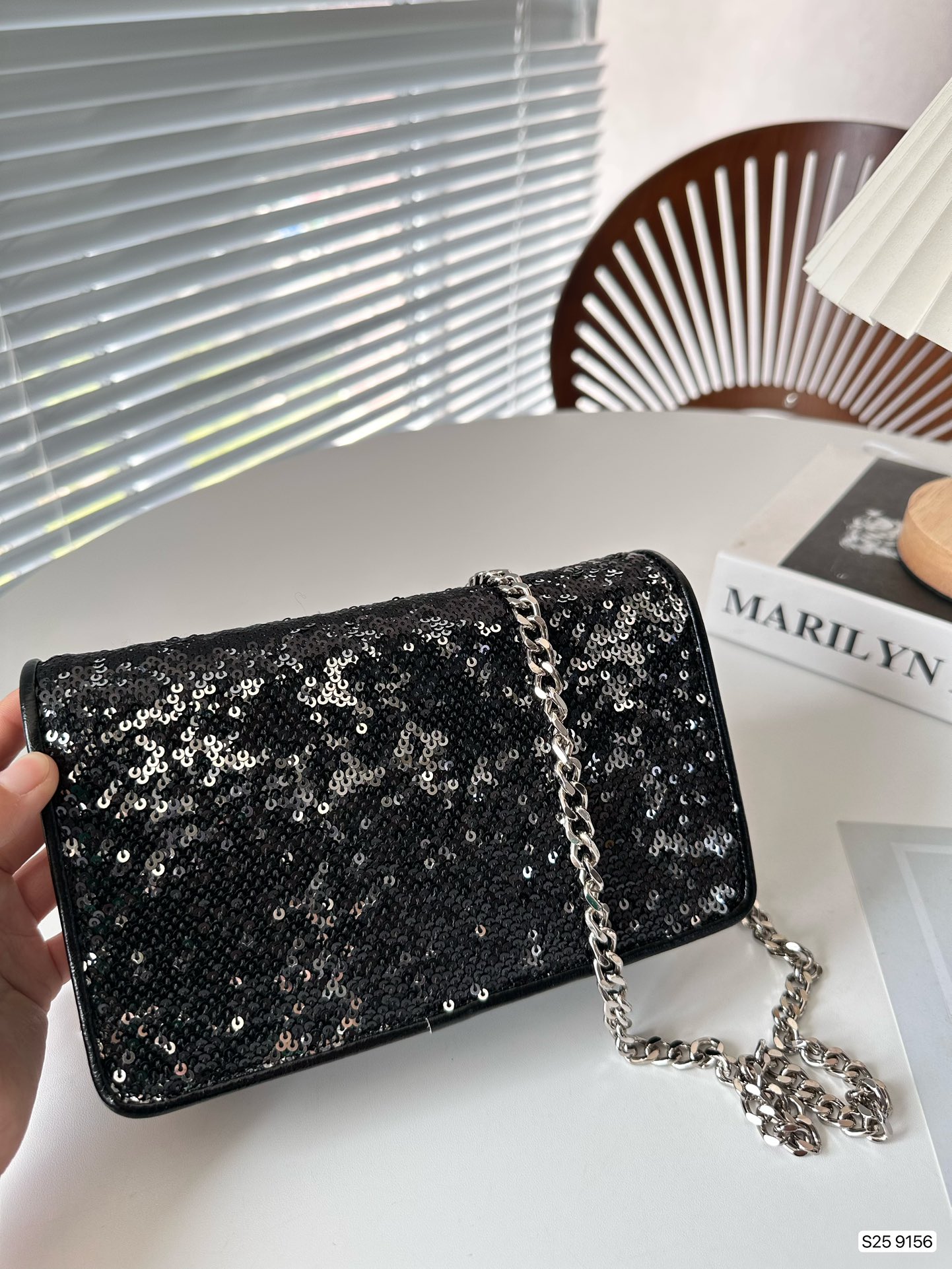 MiuMiu Sequin Chain Bag-Luxeon