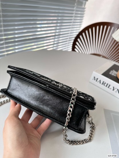 MiuMiu Sequin Chain Bag-Luxeon