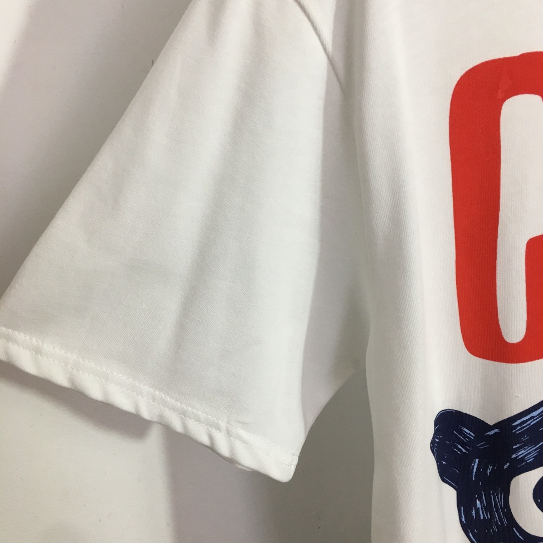 G style Cat Letter Print Loose Short Sleeve T-shirt-Luxeon