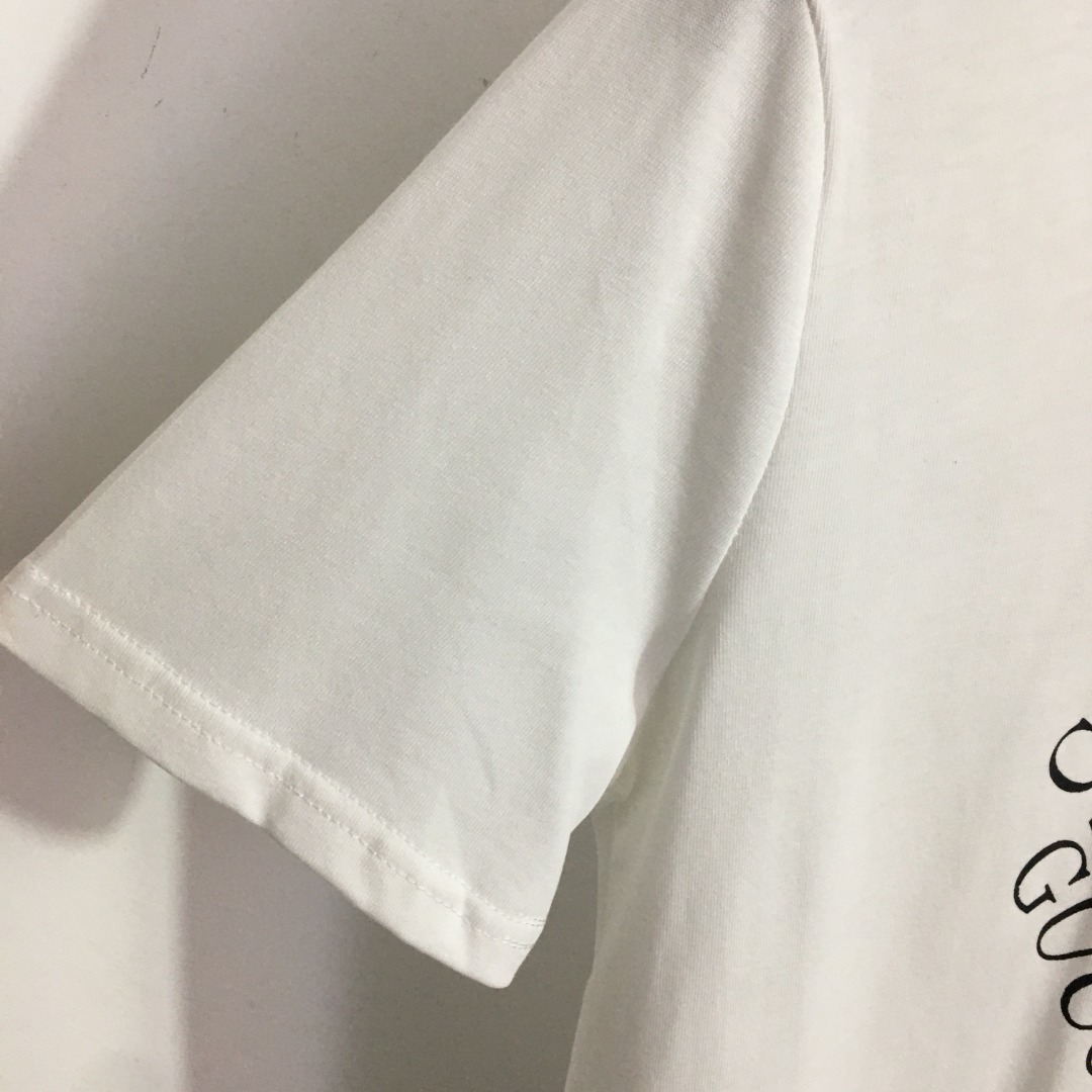 G style Letter Printed Cotton Short Sleeve T-shirt-Luxeon