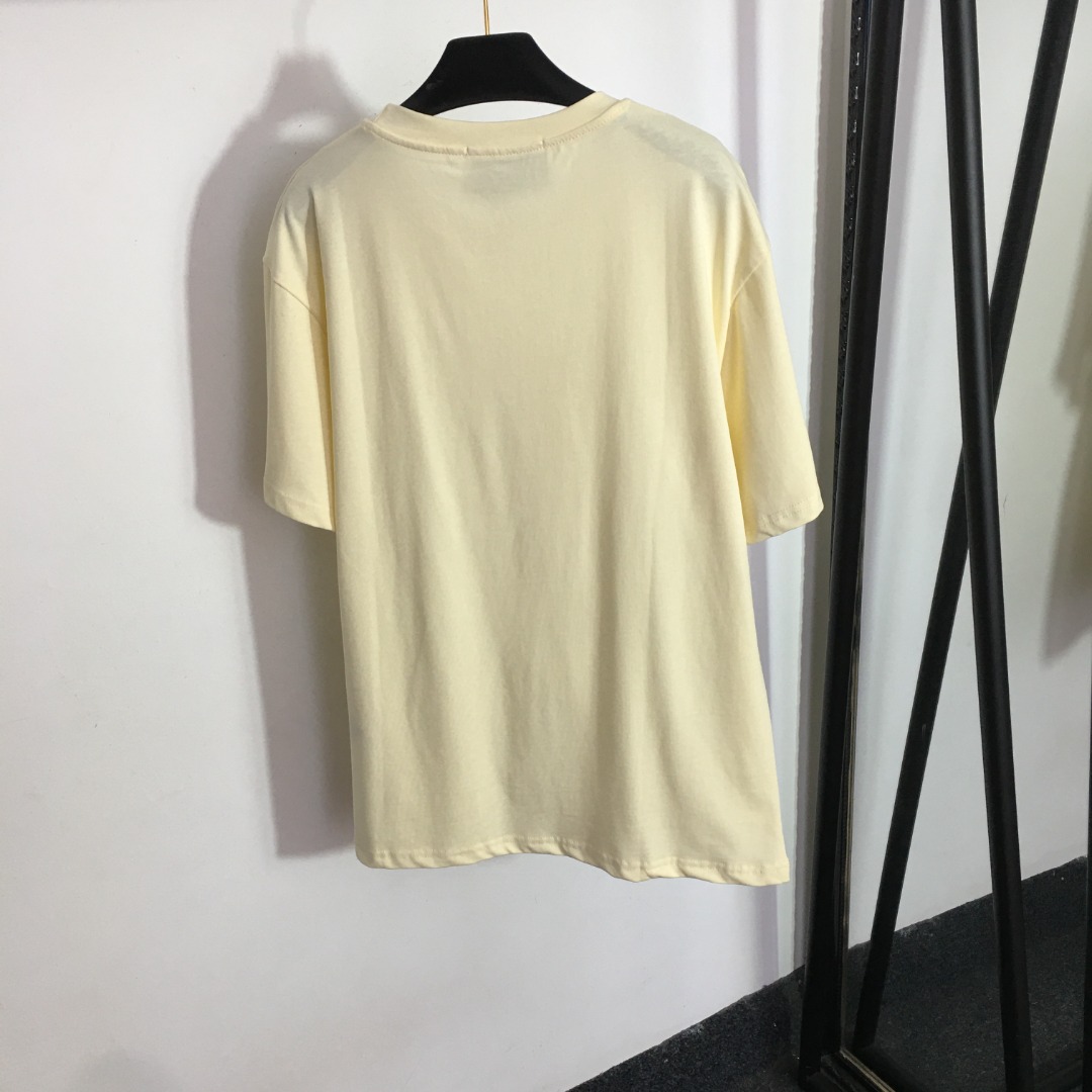 G style Glasses Bunny Print Cotton Short Sleeve T-shirt-Luxeon