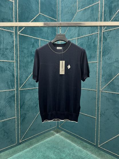 D style New Short Sleeve Round Neck Knit-Luxeon