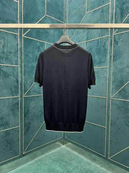 D style New Short Sleeve Round Neck Knit-Luxeon