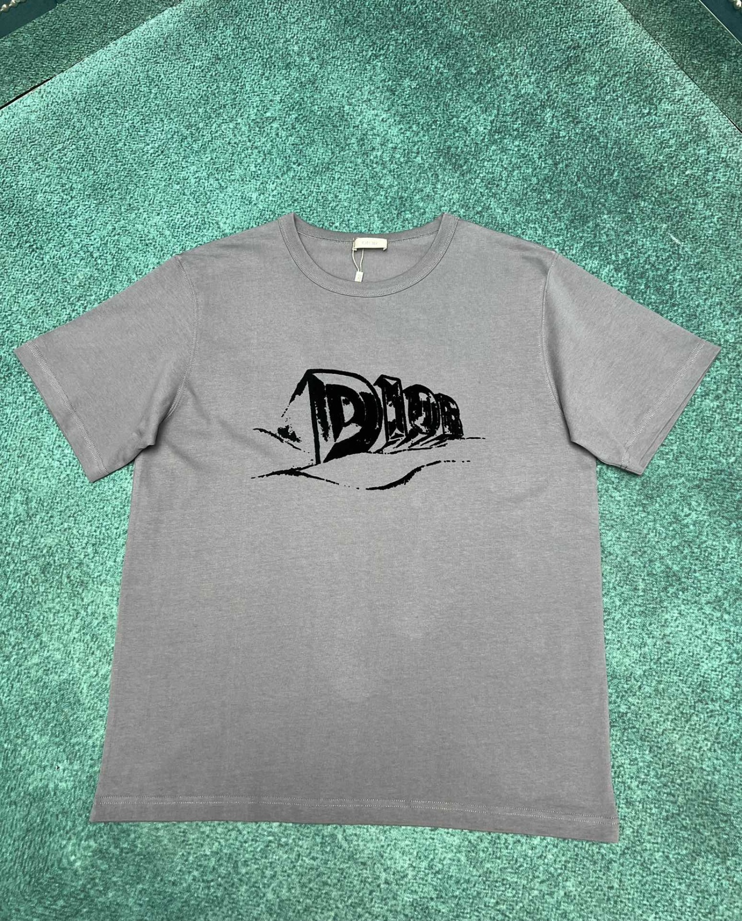 D style 2023 Summer Rib Crew Neck T-shirt-Luxeon