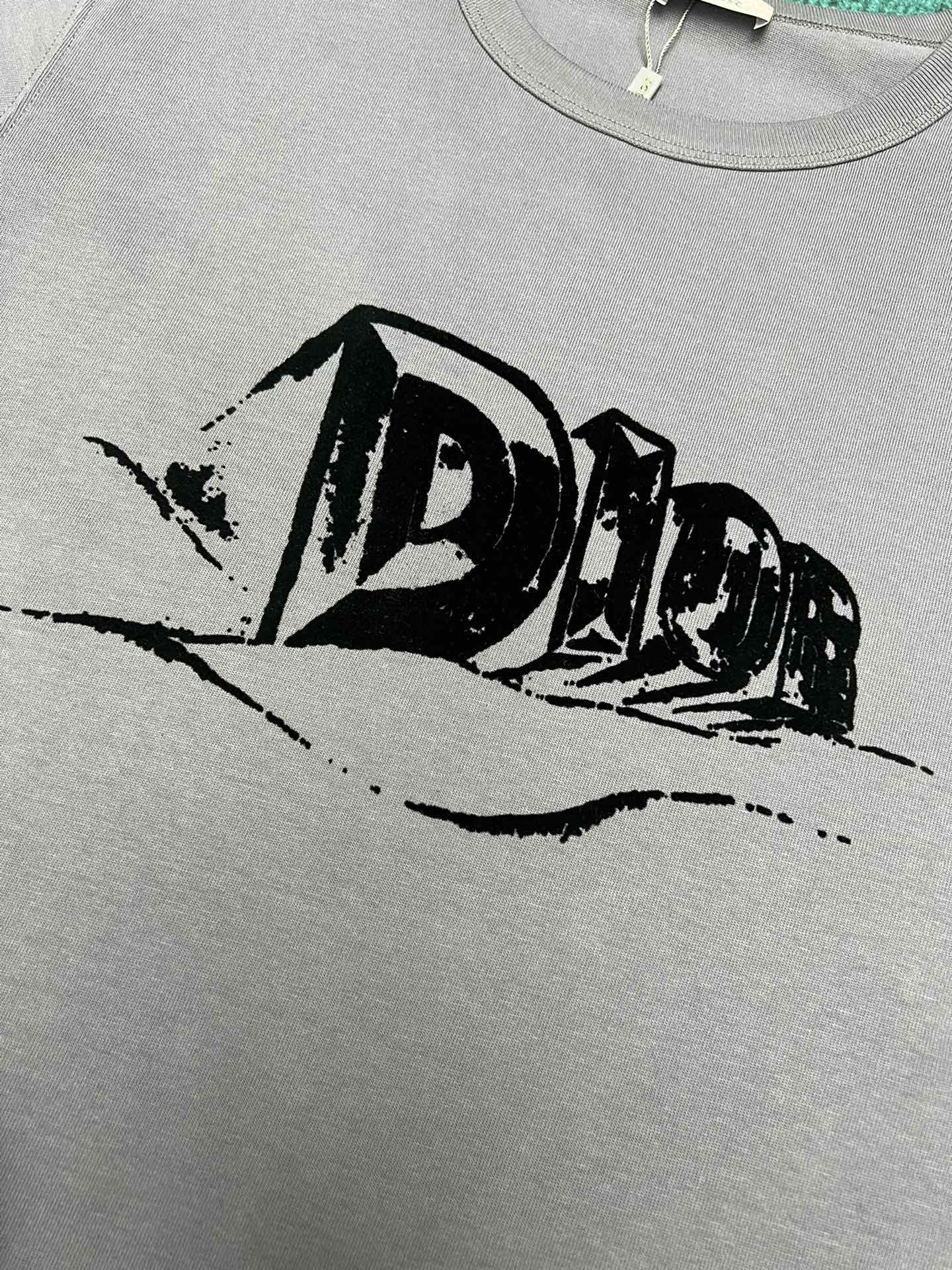 D style 2023 Summer Rib Crew Neck T-shirt-Luxeon