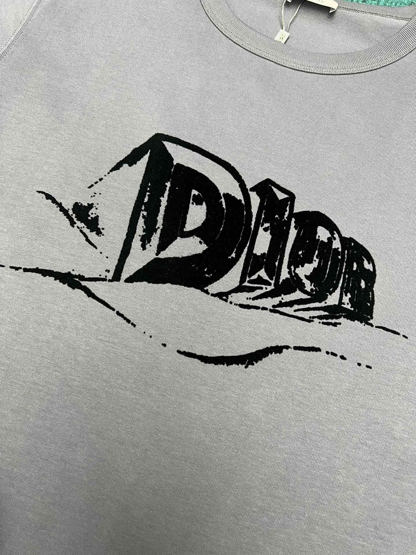 D style 2023 Summer Rib Crew Neck T-shirt-Luxeon