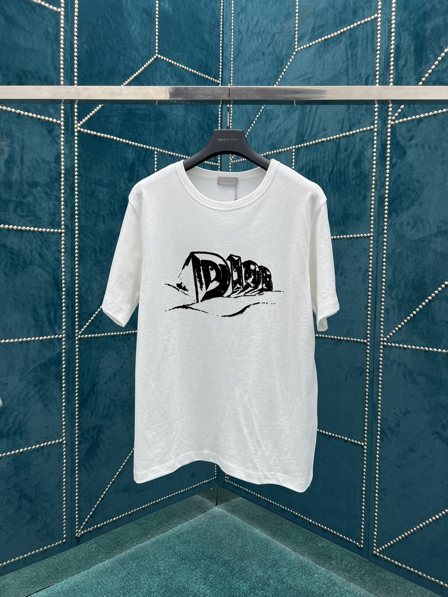 D style 2023 Summer Rib Crew Neck T-shirt-Luxeon