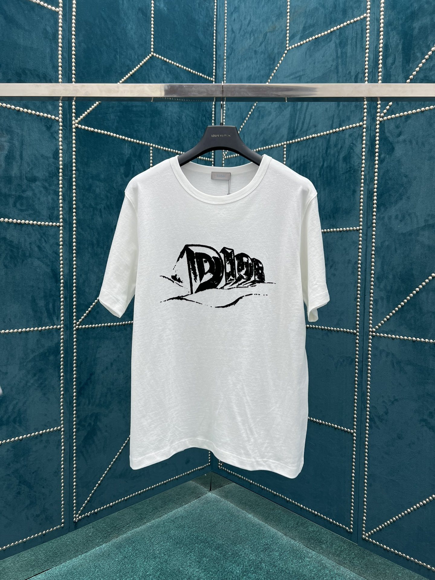 D style 2023 Summer Rib Crew Neck T-shirt-Luxeon