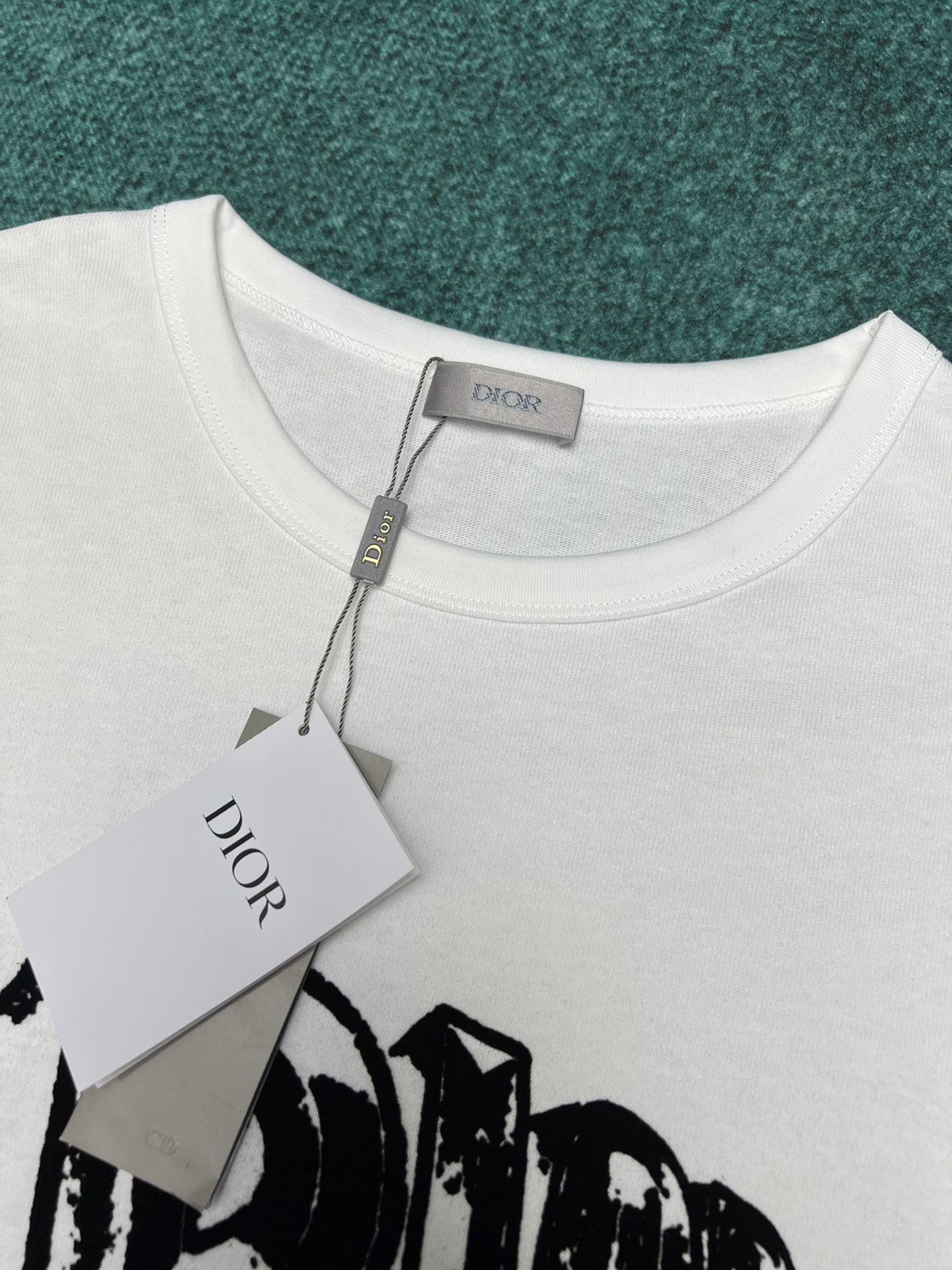 D style 2023 Summer Rib Crew Neck T-shirt-Luxeon