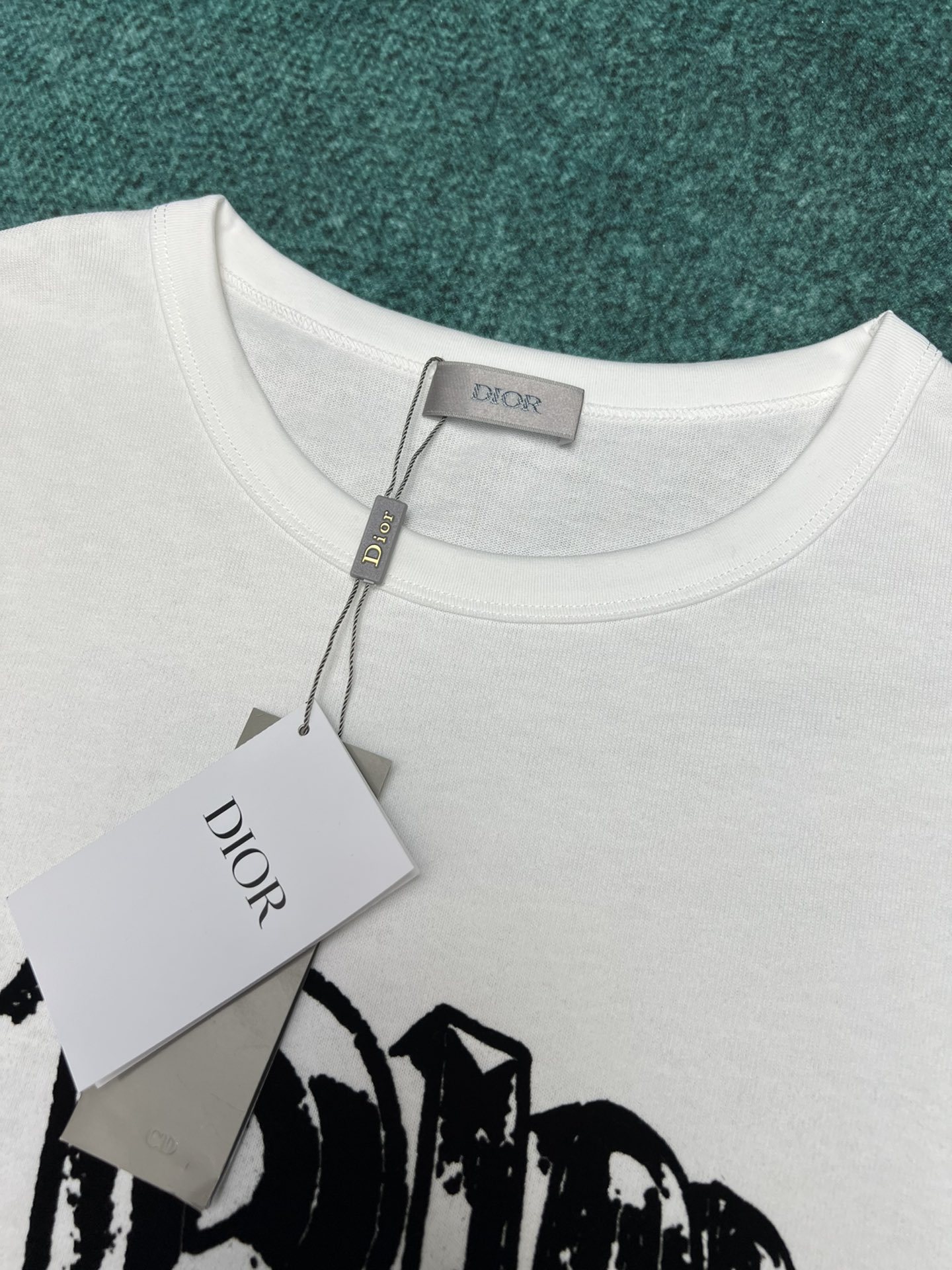 D style 2023 Summer Rib Crew Neck T-shirt-Luxeon