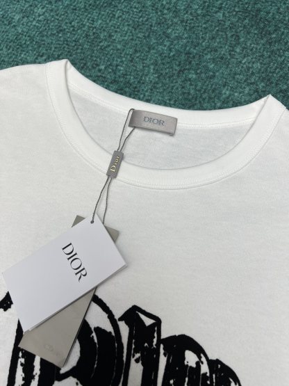 D style 2023 Summer Rib Crew Neck T-shirt-Luxeon