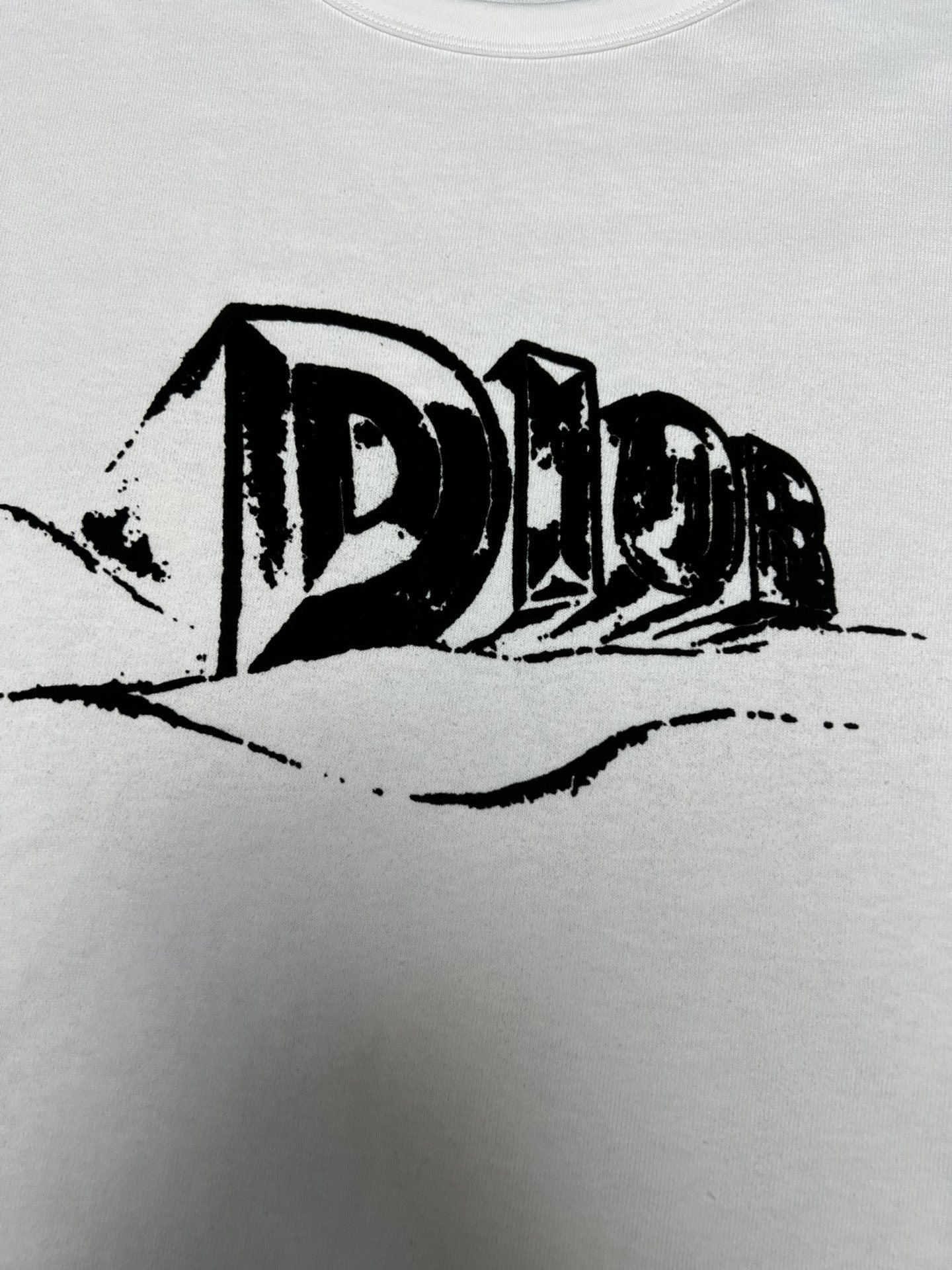 D style 2023 Summer Rib Crew Neck T-shirt-Luxeon