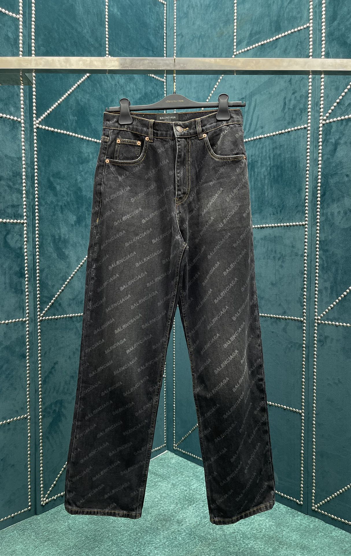 B style Spring/Summer New Print Straight Leg Jeans-Luxeon