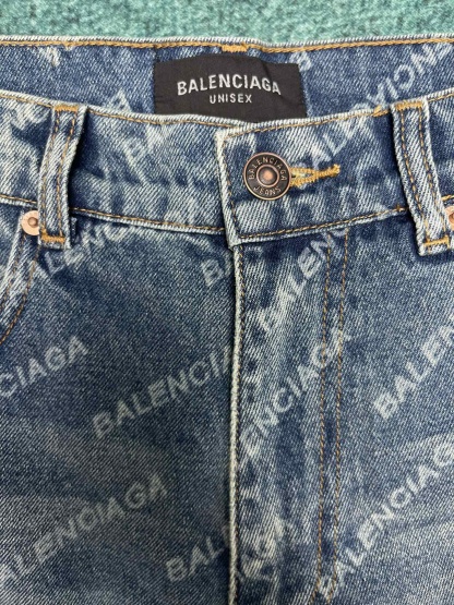 B style Spring/Summer New Print Straight Leg Jeans-Luxeon