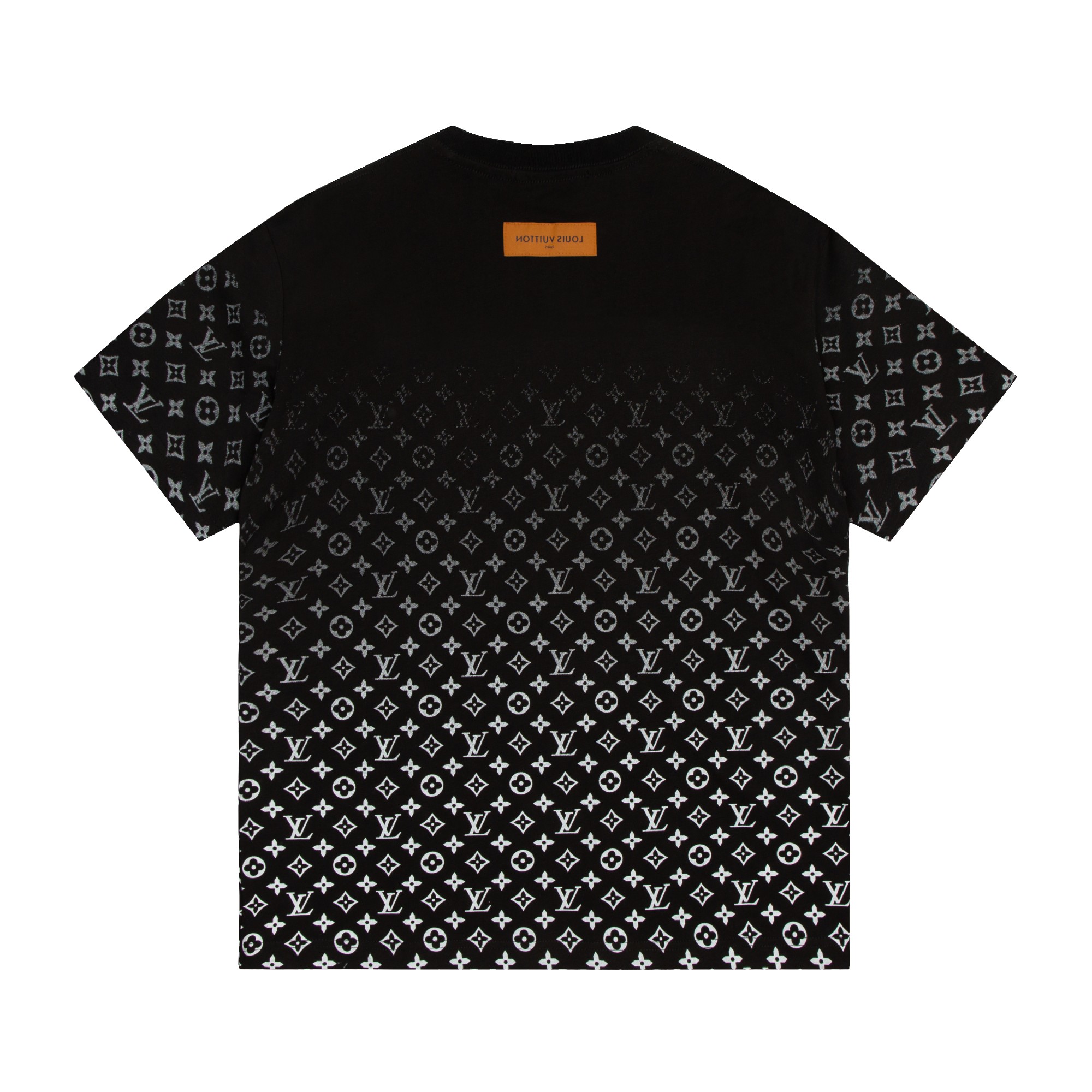 bag Gradient Print Short Sleeve Black/Green-Luxeon