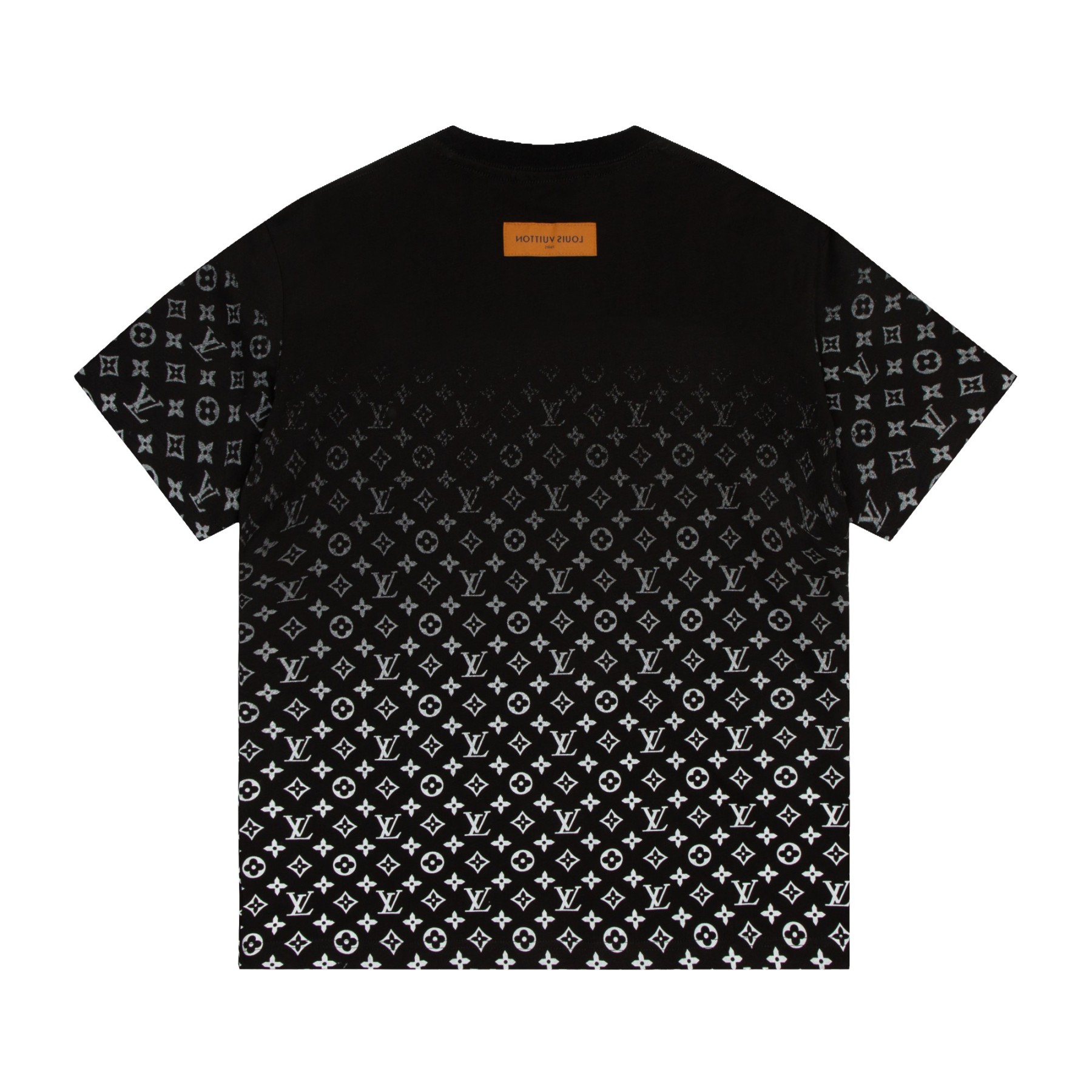 bag Gradient Print Short Sleeve Black/Green-Luxeon