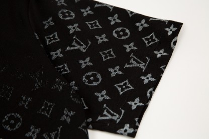 bag Gradient Print Short Sleeve Black/Green-Luxeon