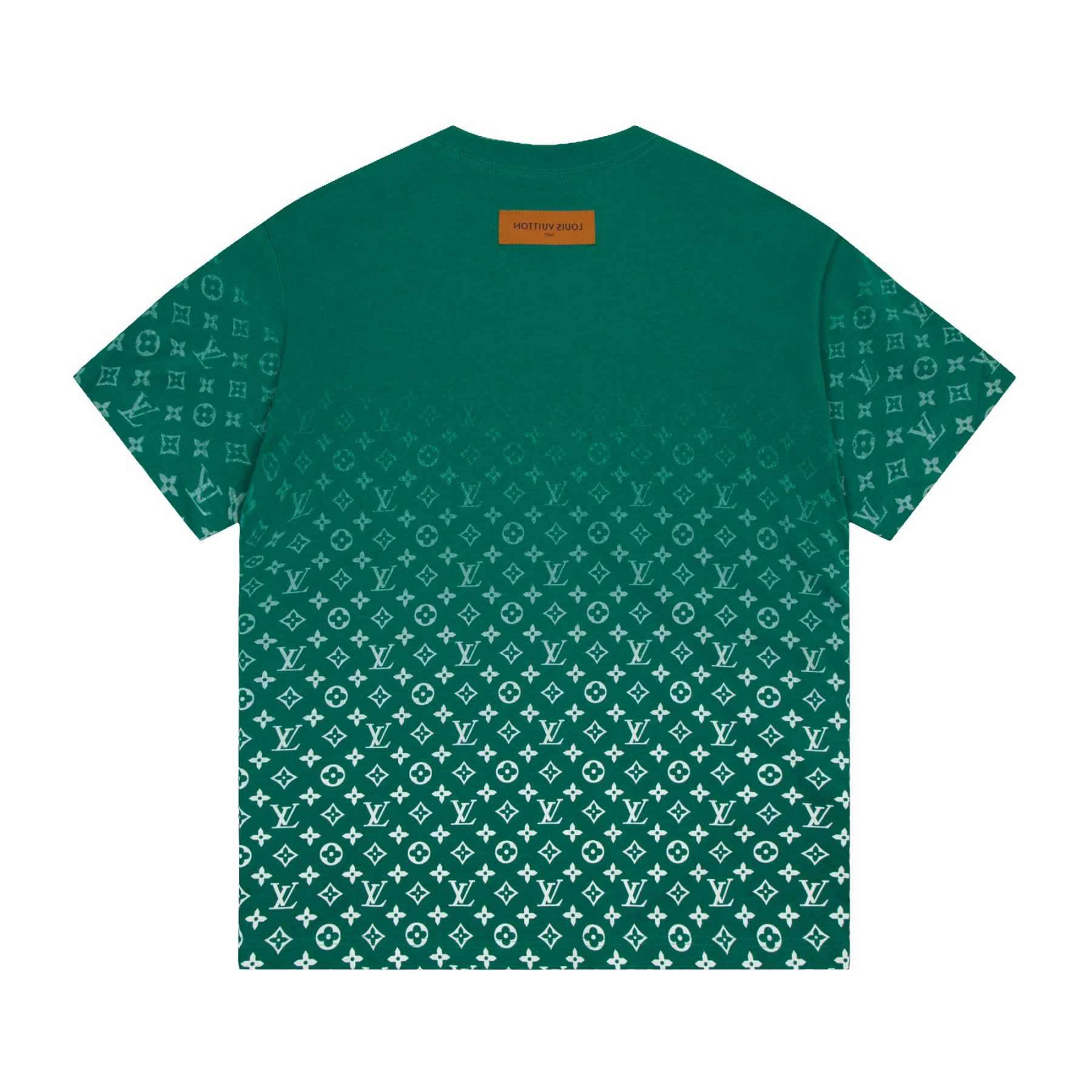 bag Gradient Print Short Sleeve Black/Green-Luxeon