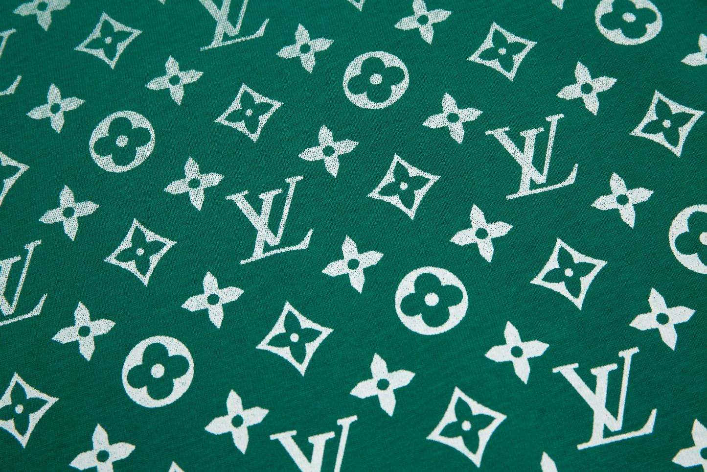 bag Gradient Print Short Sleeve Black/Green-Luxeon