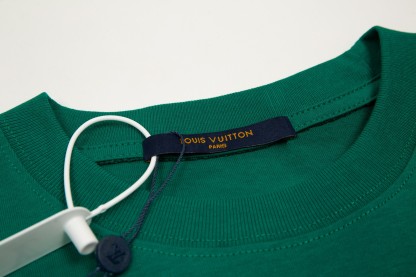 bag Gradient Print Short Sleeve Black/Green-Luxeon