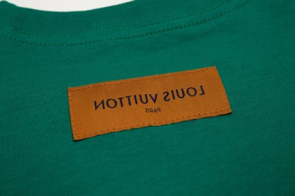 bag Gradient Print Short Sleeve Black/Green-Luxeon