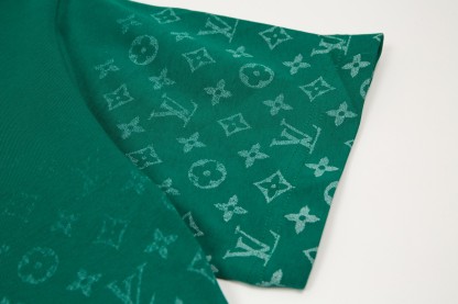 bag Gradient Print Short Sleeve Black/Green-Luxeon