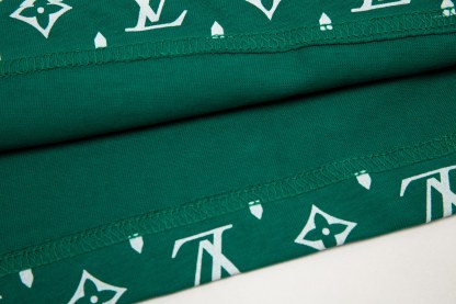 bag Gradient Print Short Sleeve Black/Green-Luxeon