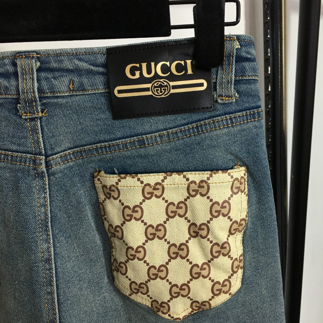 G style Tight Feet Denim Pants-Luxeon