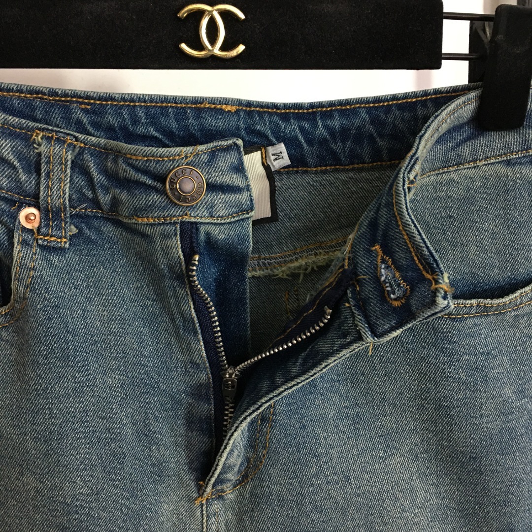 G style Tight Feet Denim Pants-Luxeon