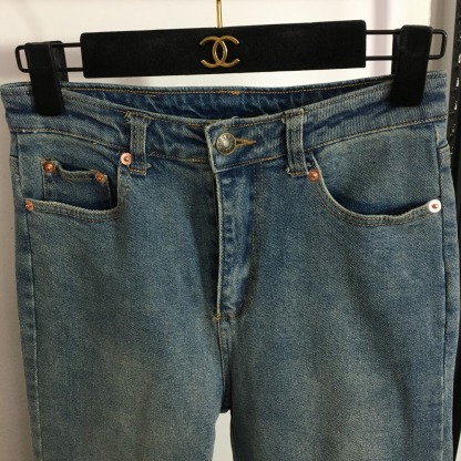 G style Tight Feet Denim Pants-Luxeon