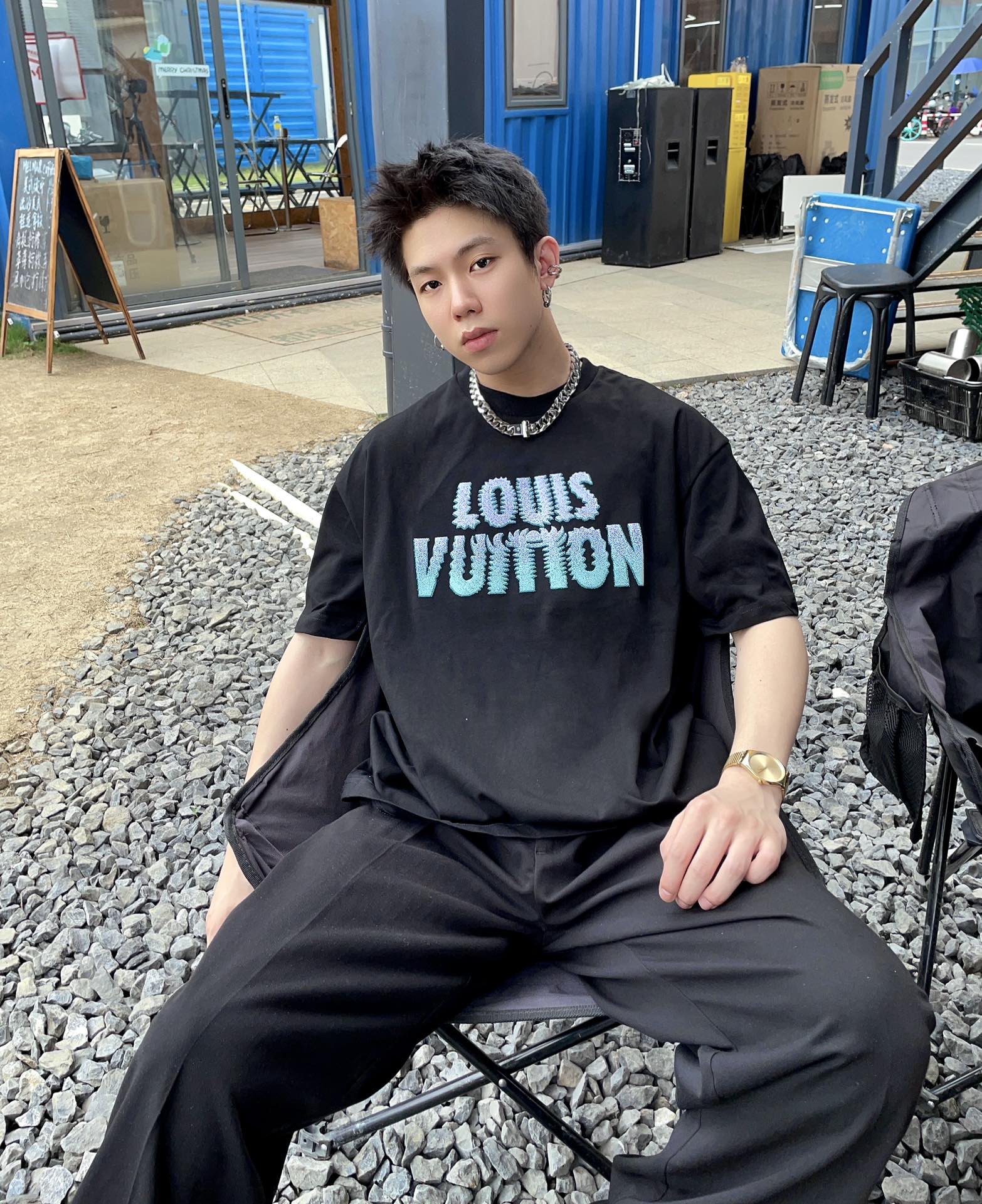 bag Gradient Logo Short Sleeve-Luxeon