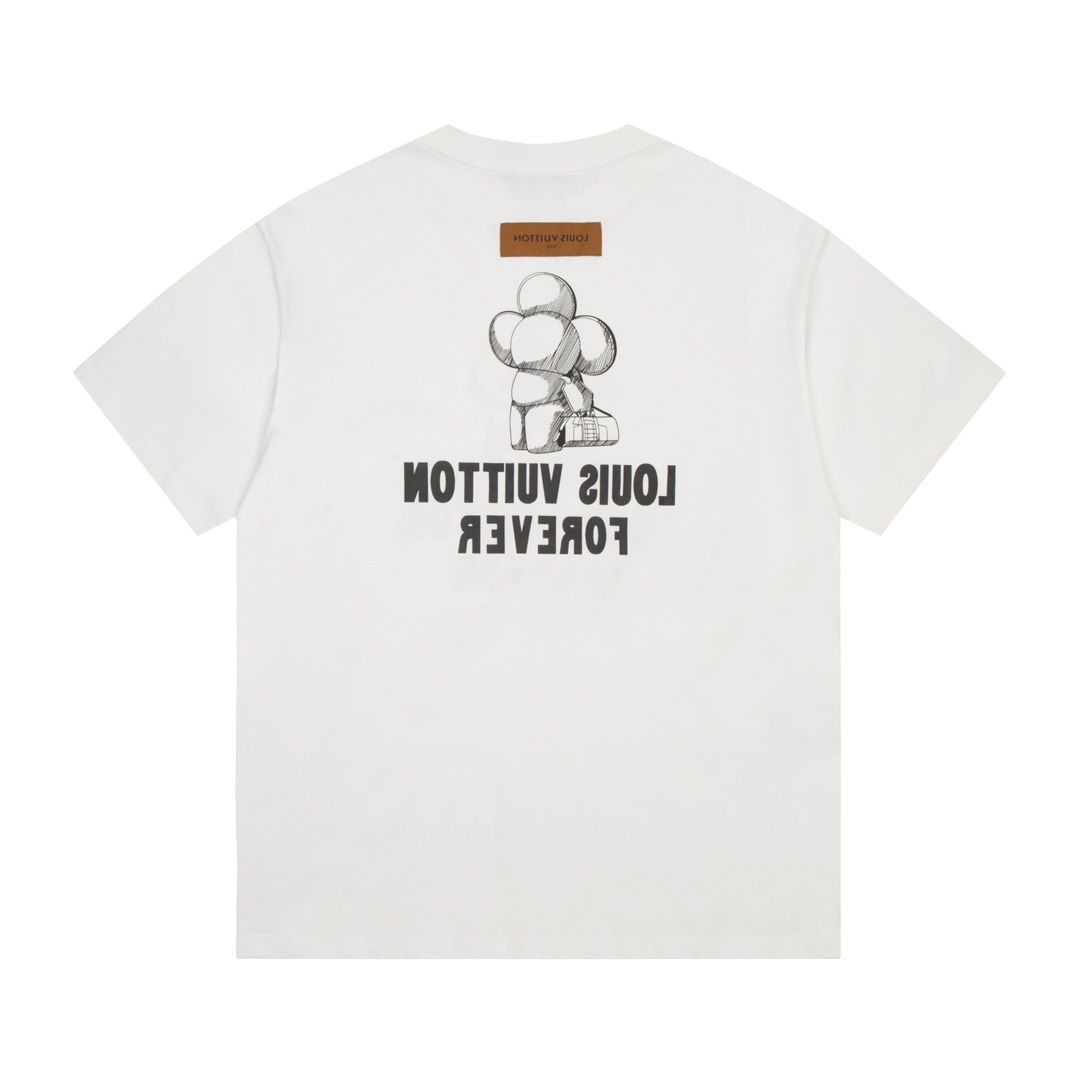 . Sunflower Limited Print Couple Short Sleeve T-shirt-Luxeon