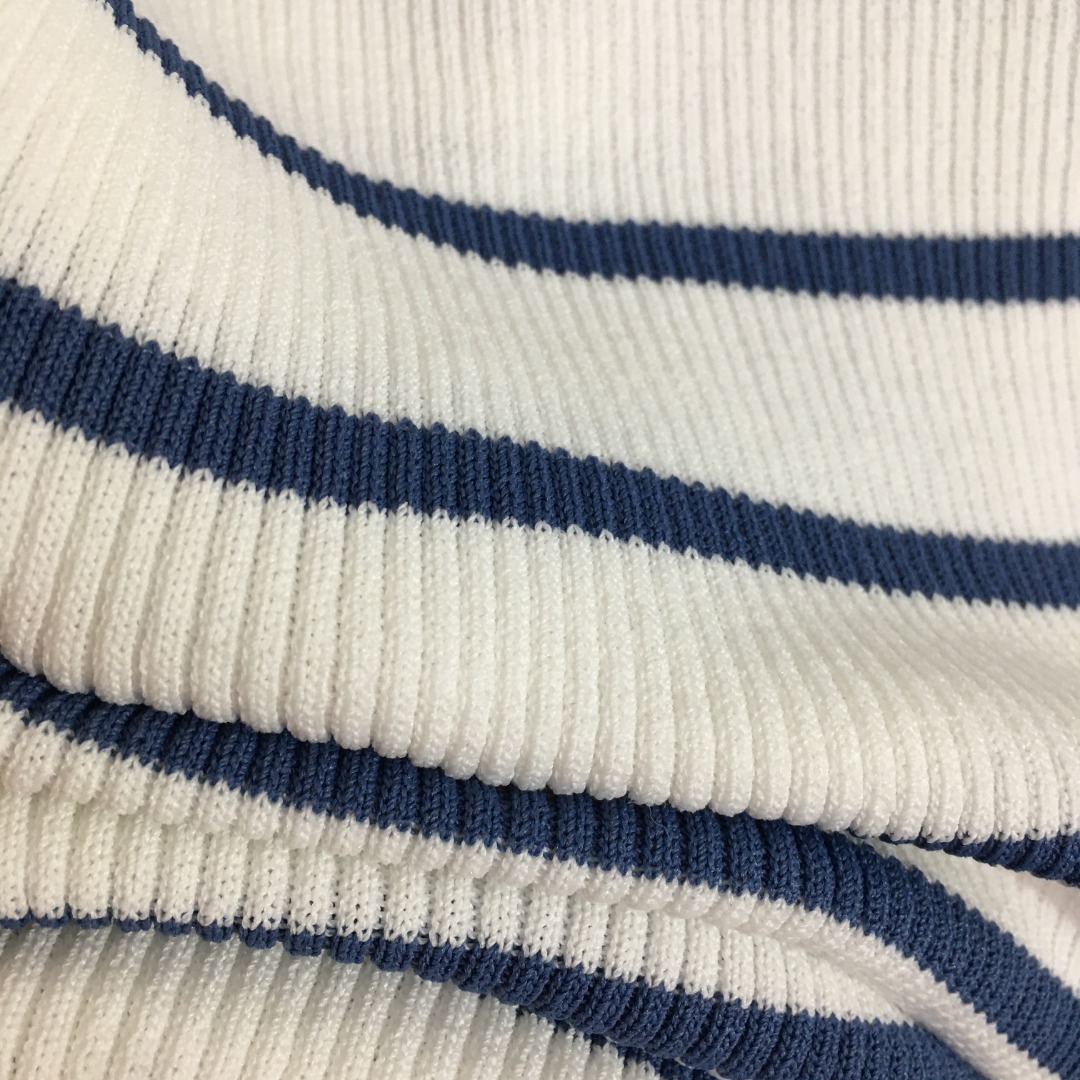 P style Letter Stripe Slim Fit Knitted Tank Top-Luxeon